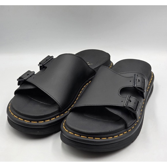 Dr. Martens Other - Dr Martens Dax Mens 12 Black Leather Sandals Slides EU 46 UK 11
